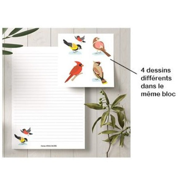 Bloc-notes oiseaux
